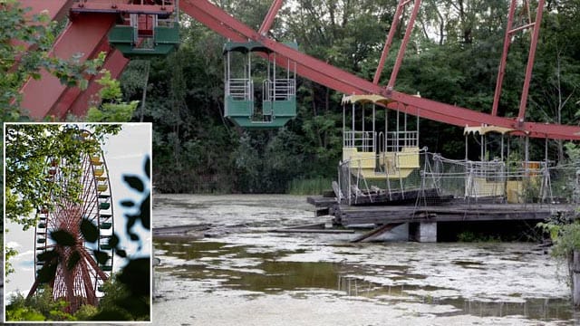 Das Riesenrad im Berliner Spreepark steht seit Jahren still