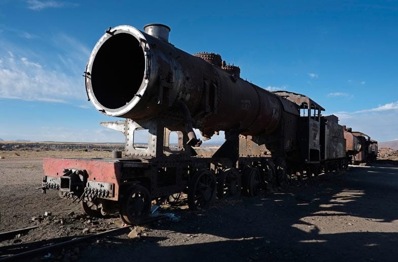 Zum Teil sollen die Lokomotiven über 100 Jahre alt sein und zu den ersten Eisenbahnen des bolivianischen Schienennetzes gehören.
