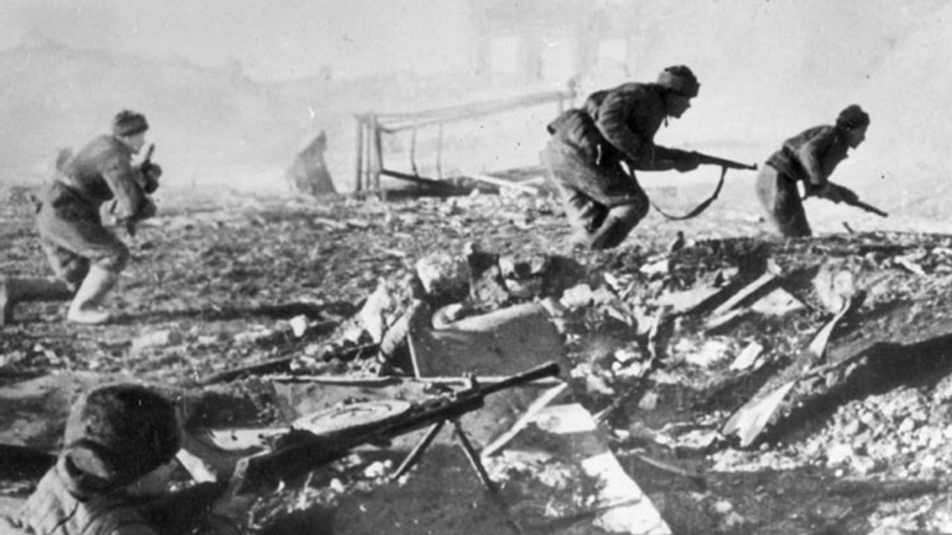 Rotarmisten 1942 in Stalingrad