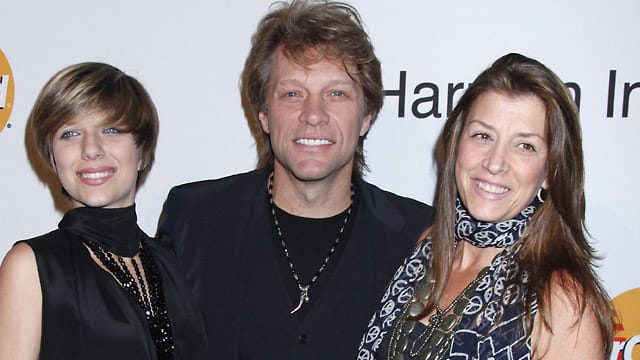 Jon Bon Jovi, Tochter Stephanie Rose (li.), Ehefrau Dorothea Hurley