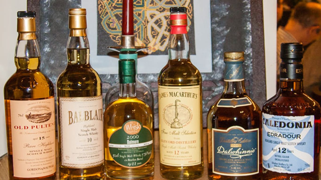 All diese Whiskys stammen aus Destillen, die an der schottischen A9 liegen.