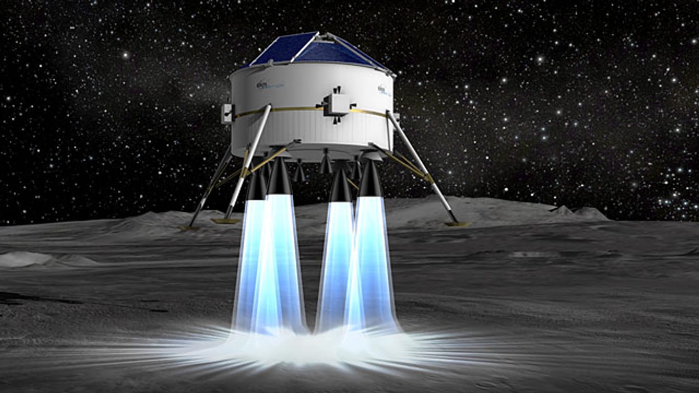ESA-Mondmission: Geplant war, eine unbemannte Fähre 2019 auf dem Mond landen zu lassen