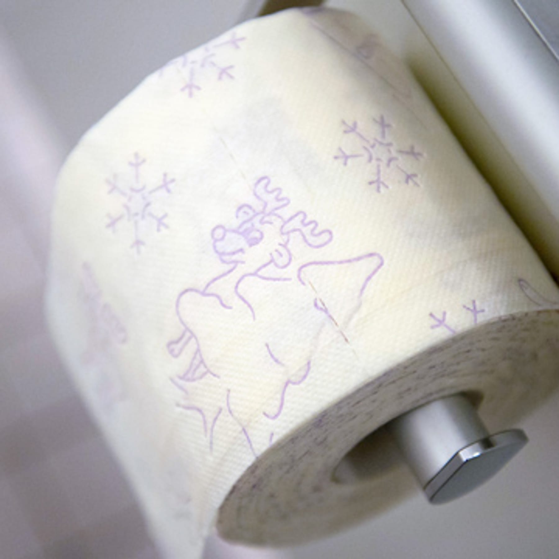 Comtervi Lustiges Toilettenpapier Weihnachten Toilettenpapier Weihnachten Motive 1 Rolle weiche und sanft Toilettenpapier 
