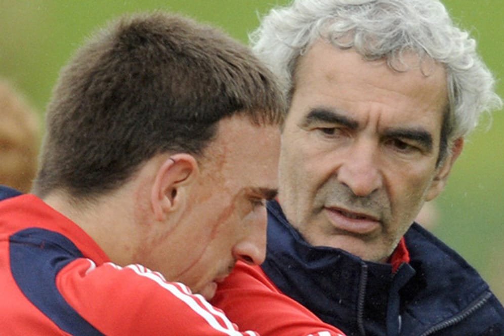 Raymond Domenech (re.) und Franck Ribéry werden wohl keine Freunde mehr.