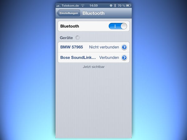 Bose SoundLink per Bluetooth mit iOS verbinden