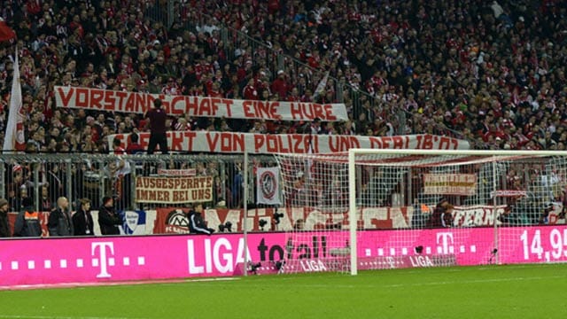 Fankurve des FC Bayern München