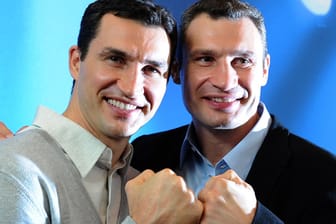 Auch Wladimir und Vitali Klitschko engagierten sich beim Millionen-Lauf der Telekom.