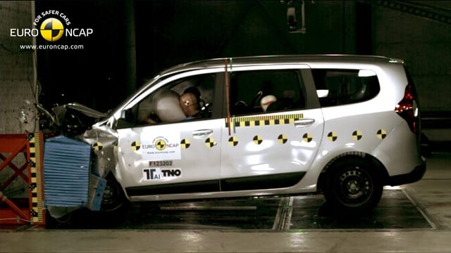 Dacia Lodgy versagt beim Crashtest