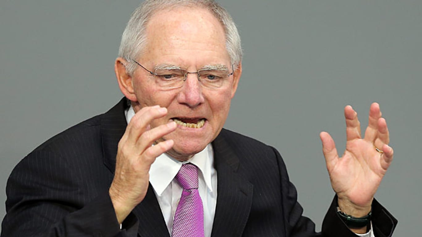 Finanzminister Schäuble hat mal wieder die Nerven verloren