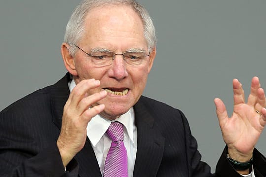 Finanzminister Schäuble hat mal wieder die Nerven verloren