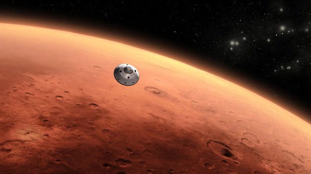 "Curiosity" im Anflug auf den Mars (künstlerische Darstellung): Einfach kopiert "Curiosity" im Anflug auf den Mars (künstlerische Darstellung): Einfach kopiert