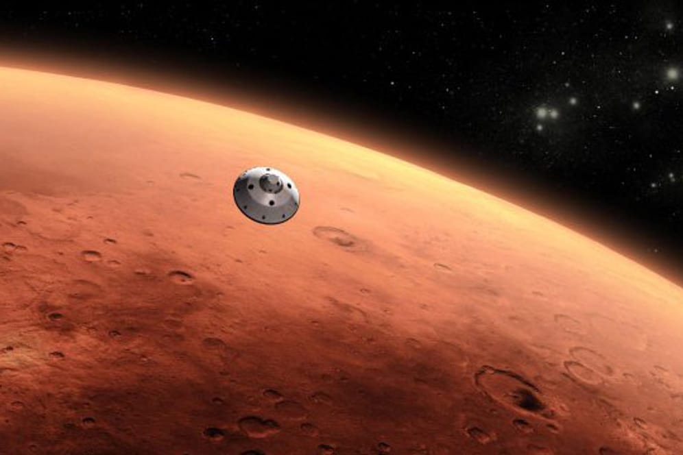 "Curiosity" im Anflug auf den Mars (künstlerische Darstellung): Einfach kopiert