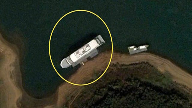 Dieses Satellitenfoto soll die Yacht des verstorbenen Machthabers zeigen Dieses Satellitenfoto soll die Yacht des verstorbenen Machthabers zeigen