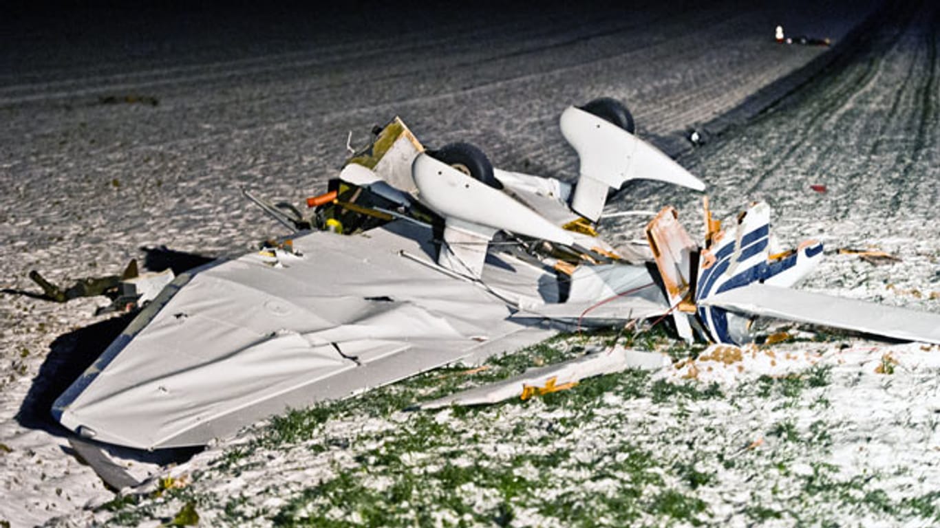 Flugzeugunglück in Hessen