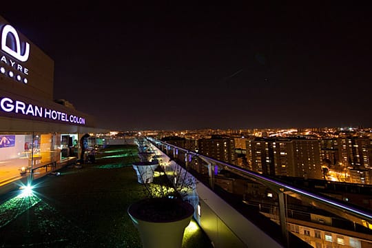 Blick von der Dachterrasse des Hotel Ayre Gran Colón in Madrid