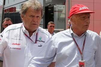 Norbert Haug (li.) ist zurückgetreten. Niki Lauda hat die Entscheidung überrascht.