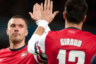 Lukas Podolski und Olivier Giroud wechselten im Sommer zum FC Arsenal.