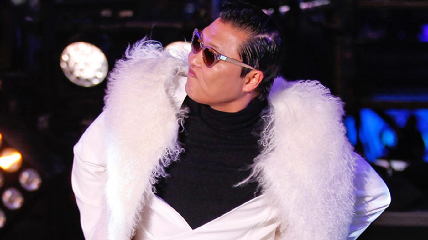 Rapper Psy tanzt an Silvester "Gangnam Style" auf dem Time Square.