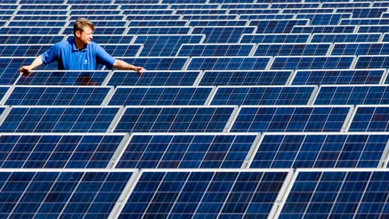 Die Nutzung der Solarenergie stieg im vergangenen Jahr um 45 Prozent