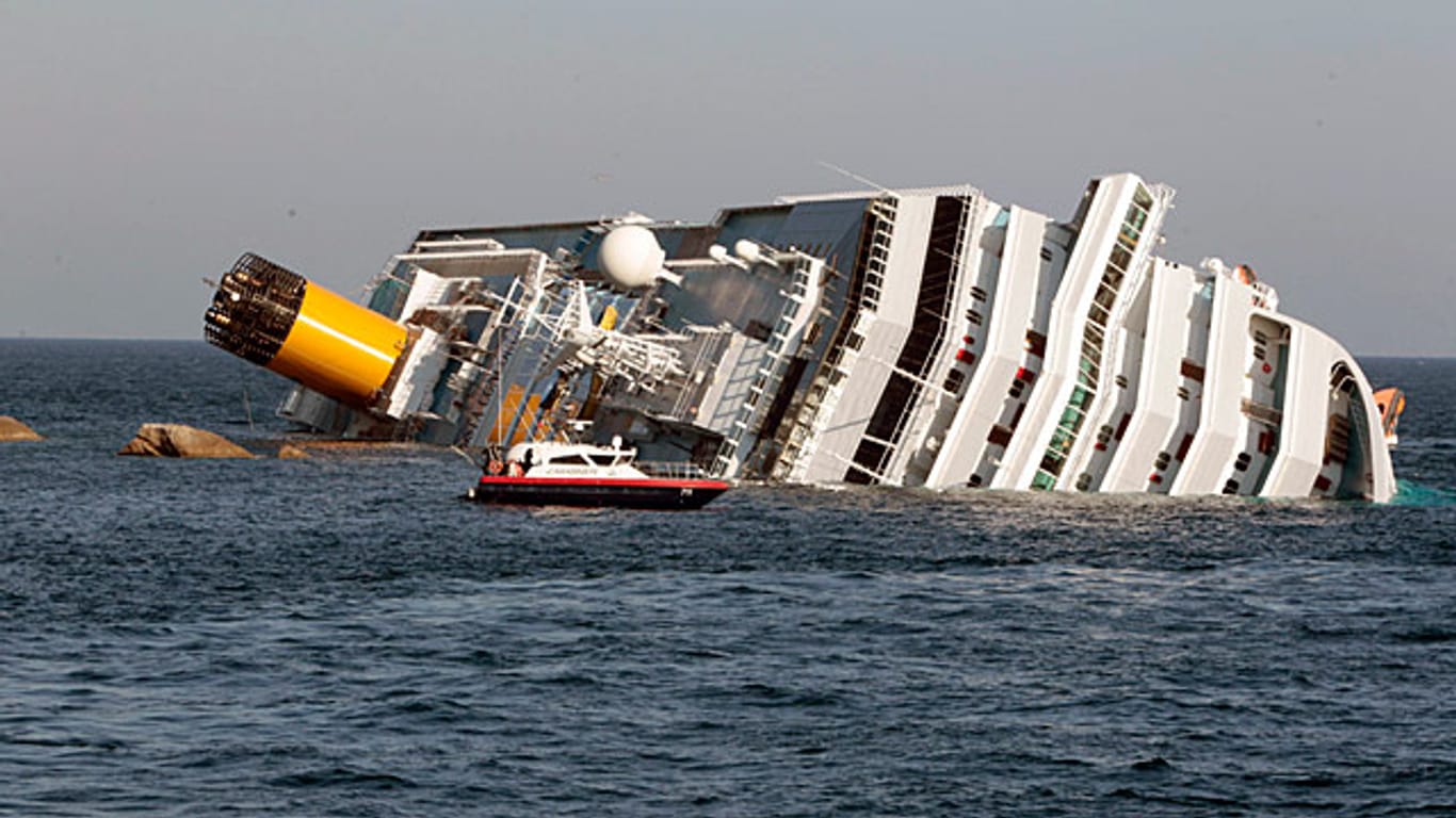 Die "Costa Concordia" verunglückte am 13. Januar 2012