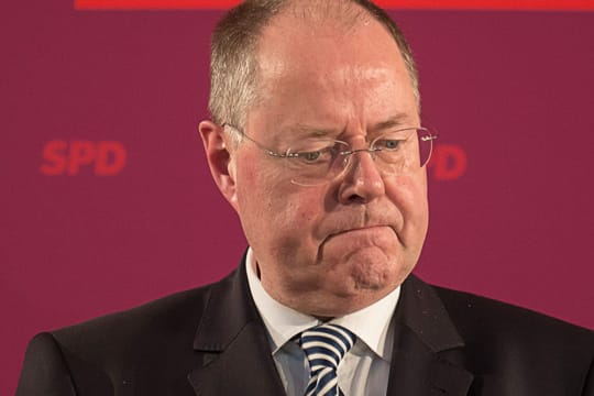 Bittere Zeiten für den SPD-Kanzlerkandidaten Peer Steinbrück