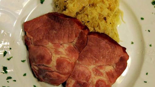 Kasseler mit Sauerkraut