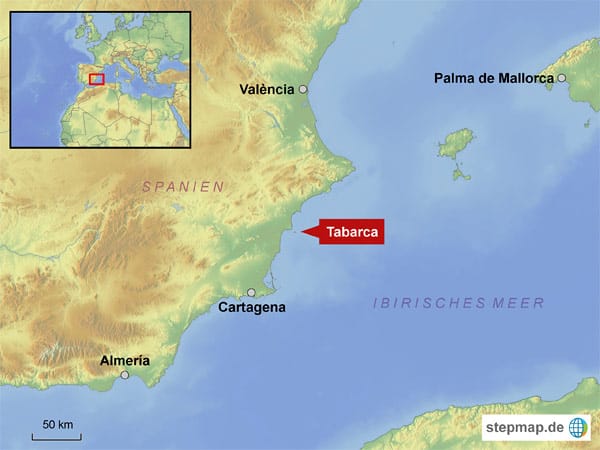 Tabarca liegt nicht weit vom spanischen Festland entfernt. Nur elf Seemeilen sind es von Alicante.