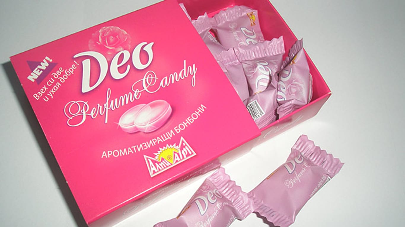 "Deo Perfume Candy": Das Deo-Bonbon soll lästigen Körpergeruch vertreiben.