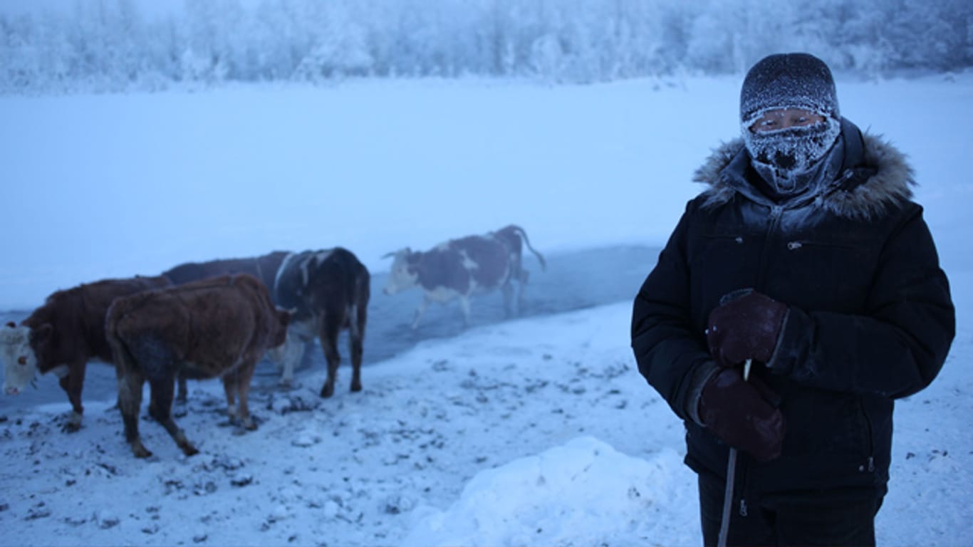 Mit bis zu minus 71,2 Grad ist Oimjakon der kälteste bewohnte Ort