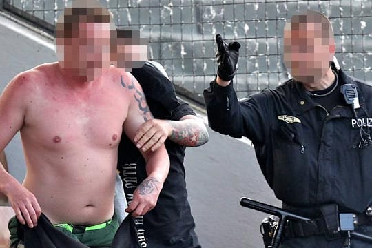 Der Umgang des USK der Polizei mit den Fans ist nicht immer vorbildlich.