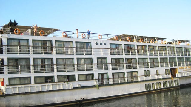 Das Fluss-Kreuzfahrtschiff "King of the Nile".