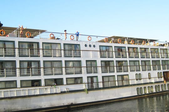 Das Fluss-Kreuzfahrtschiff "King of the Nile".