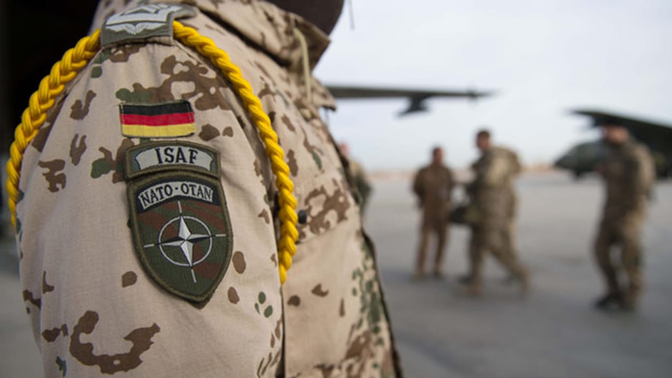 Bundeswehr-Soldat der ISAF-Schutztruppe in Afghanistan.