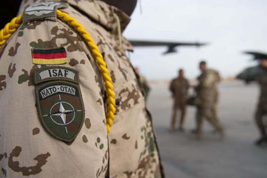 Bundeswehr-Soldat der ISAF-Schutztruppe in Afghanistan.