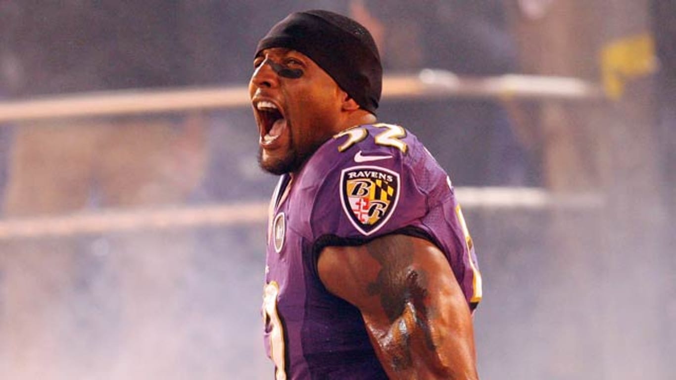 Ein Koloss unter Kolossen: Ray Lewis von den Baltimore Ravens.