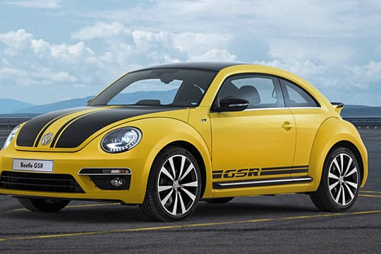 Neuer VW Beetle GSR und der gelb-schwarze Renner von 1973