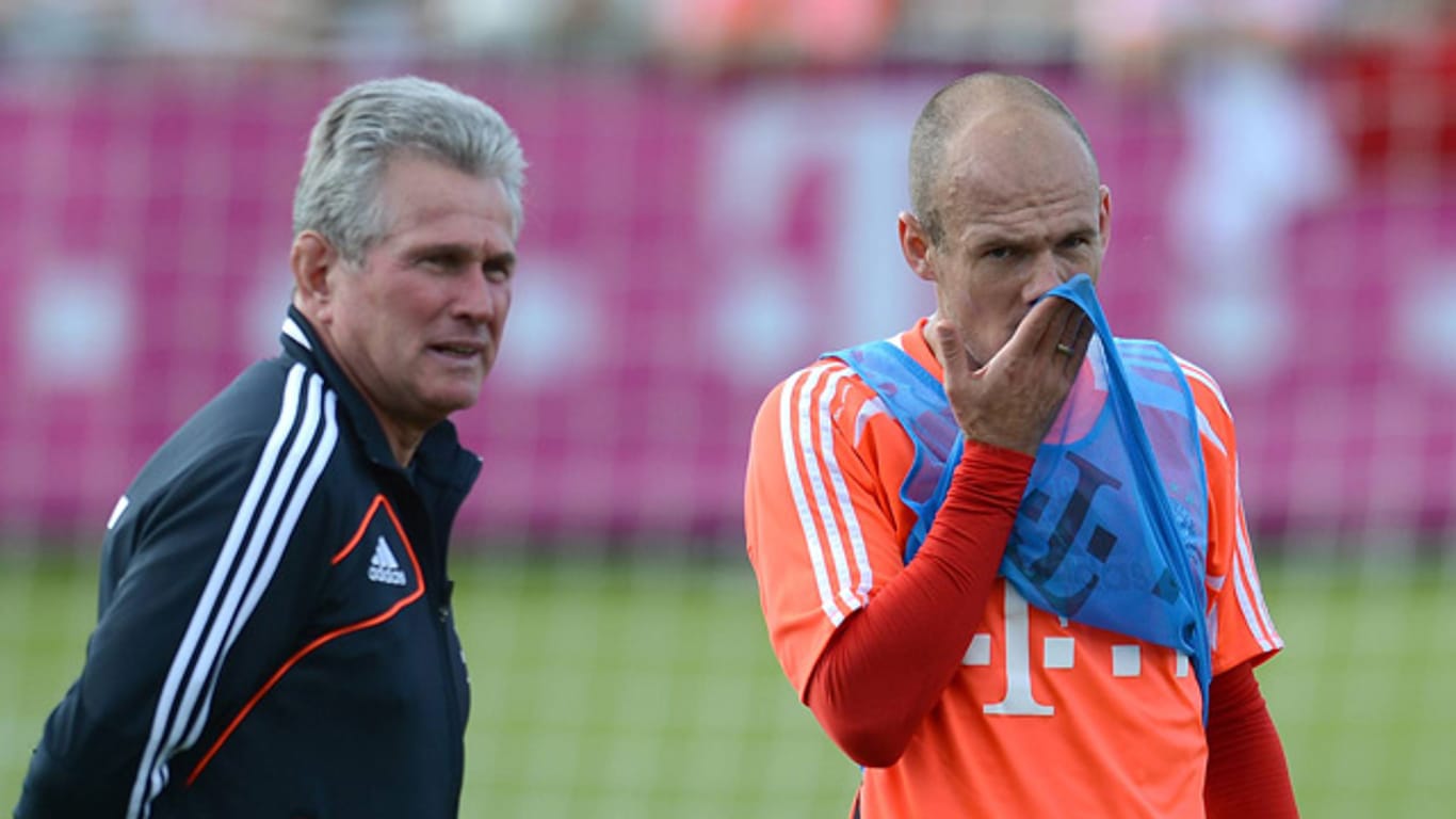 Jupp Heynckes und Arjen Robben