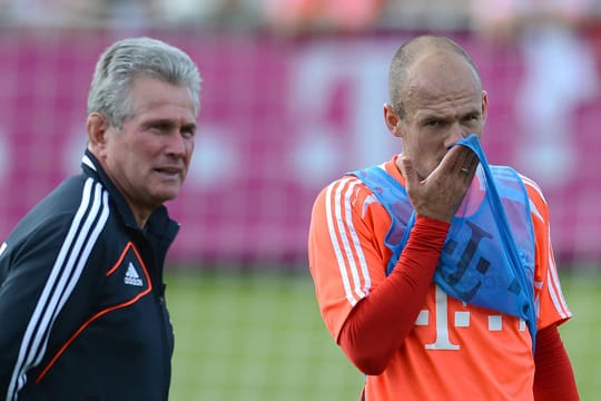 Jupp Heynckes und Arjen Robben