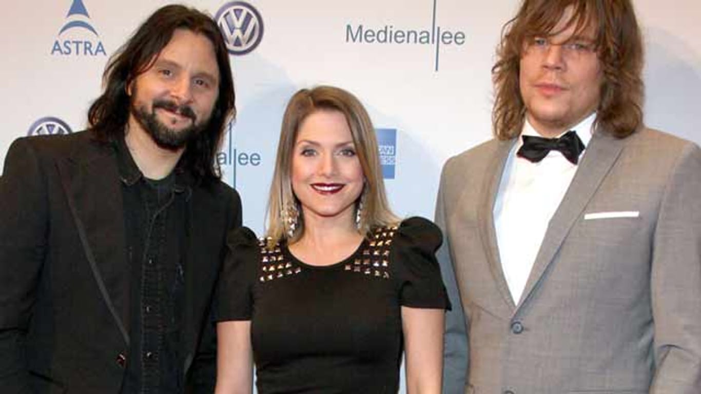 Jörg Weißelberg, Jeanette Biedermann und Christian Bömkes bei "Movie meets Media".