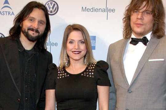 Jörg Weißelberg, Jeanette Biedermann und Christian Bömkes bei "Movie meets Media".