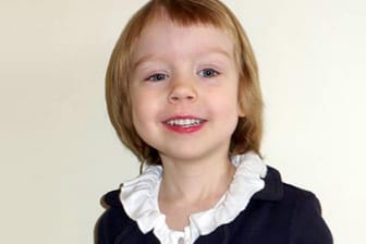 Wunderkind: Alice Amos (3) aus Guildford (England) hat einen IQ von 162.
