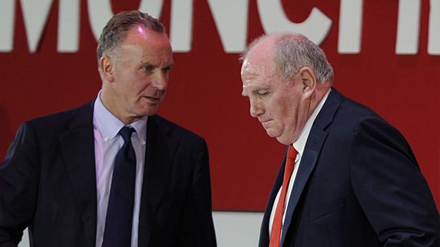 Karl-Heinz Rummenigge und Uli Hoeneß bestimmen seit Jahrzehnten die Geschicke des FC Bayern. Karl-Heinz Rummenigge und Uli Hoeneß bestimmen seit Jahrzehnten die Geschicke des FC Bayern.