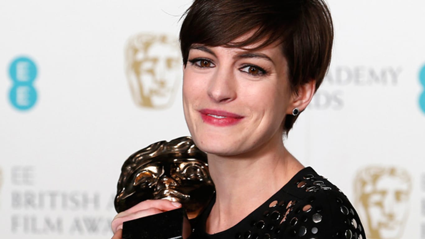Bei den diesjährigen Baftas gewann Anne Hathaway den Award für ihre schauspielerische Leistung in "Les Miserables".