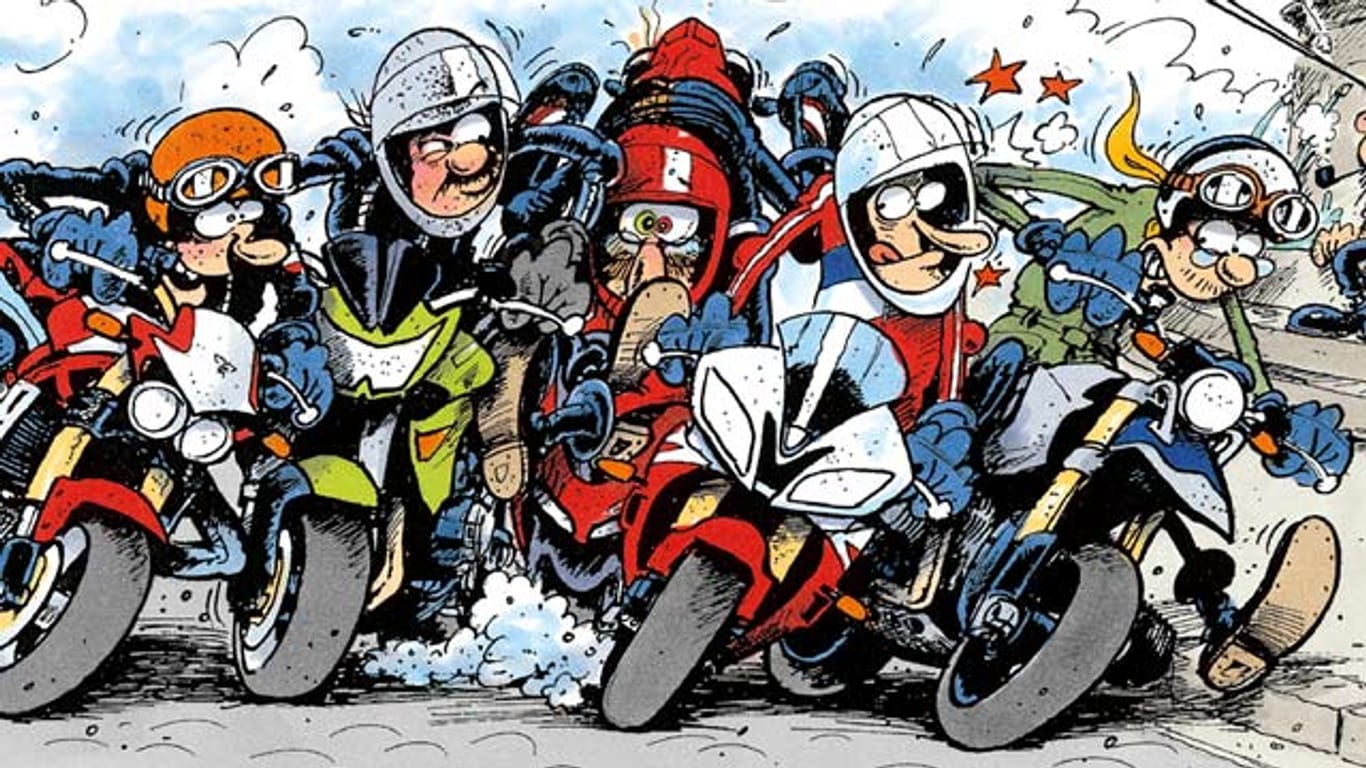 Die Motorrad-Bande aus "Motomania"