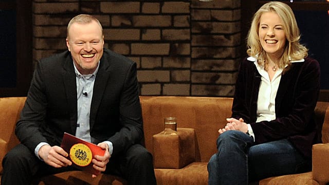 Stefan Raab und Linda Teuteberg