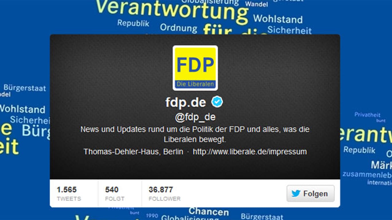 Twitter-Account der FDP.