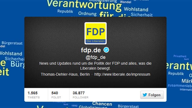 Twitter-Account der FDP.