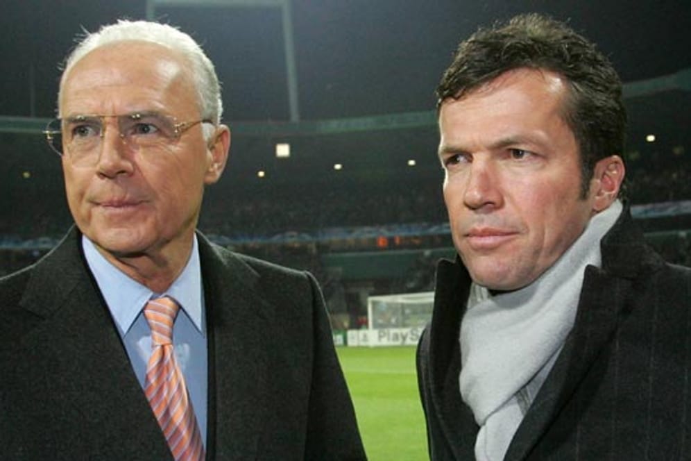 Franz Beckenbauer (li.) könnte sich Lothar Matthäus als Trainer in Fürth vorstellen.
