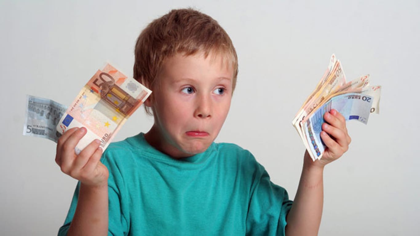 Viele Kinder wünschen sich Geld, aber nicht immer wissen sie etwas damit anzufangen