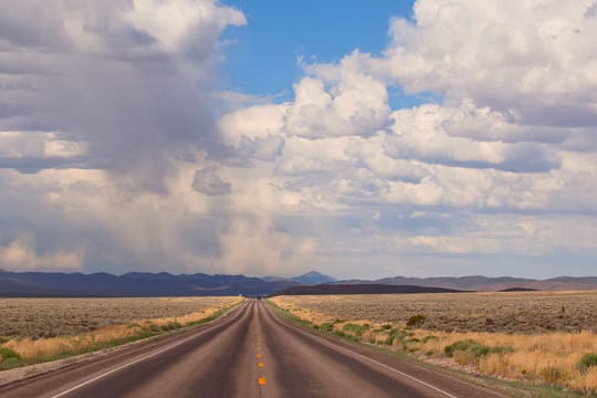 Schier endlos wirkt der Streckenabschnitt der Panamericana in den USA.